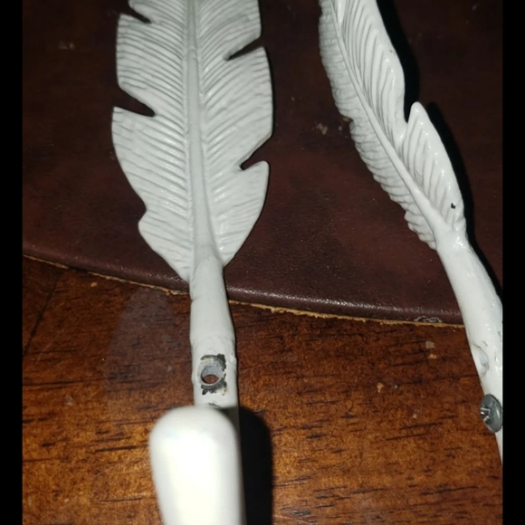 Cool vintage feather key hooks coat hooks hat hooks - Picture 2 of 3